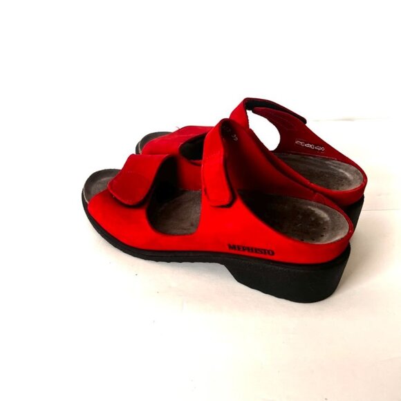 memphisto red slip on sandal - Picture 5 of 8